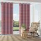 Fiesta - Blue,Orange & Rust Abstract & Geometric Upholstery Fabric 54 Inches"